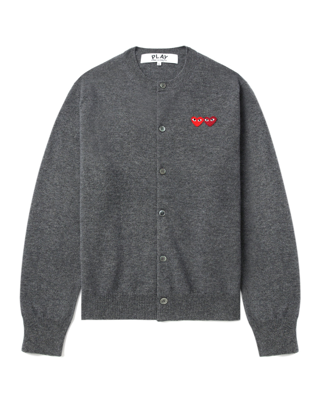 Two heart emblem cardigan