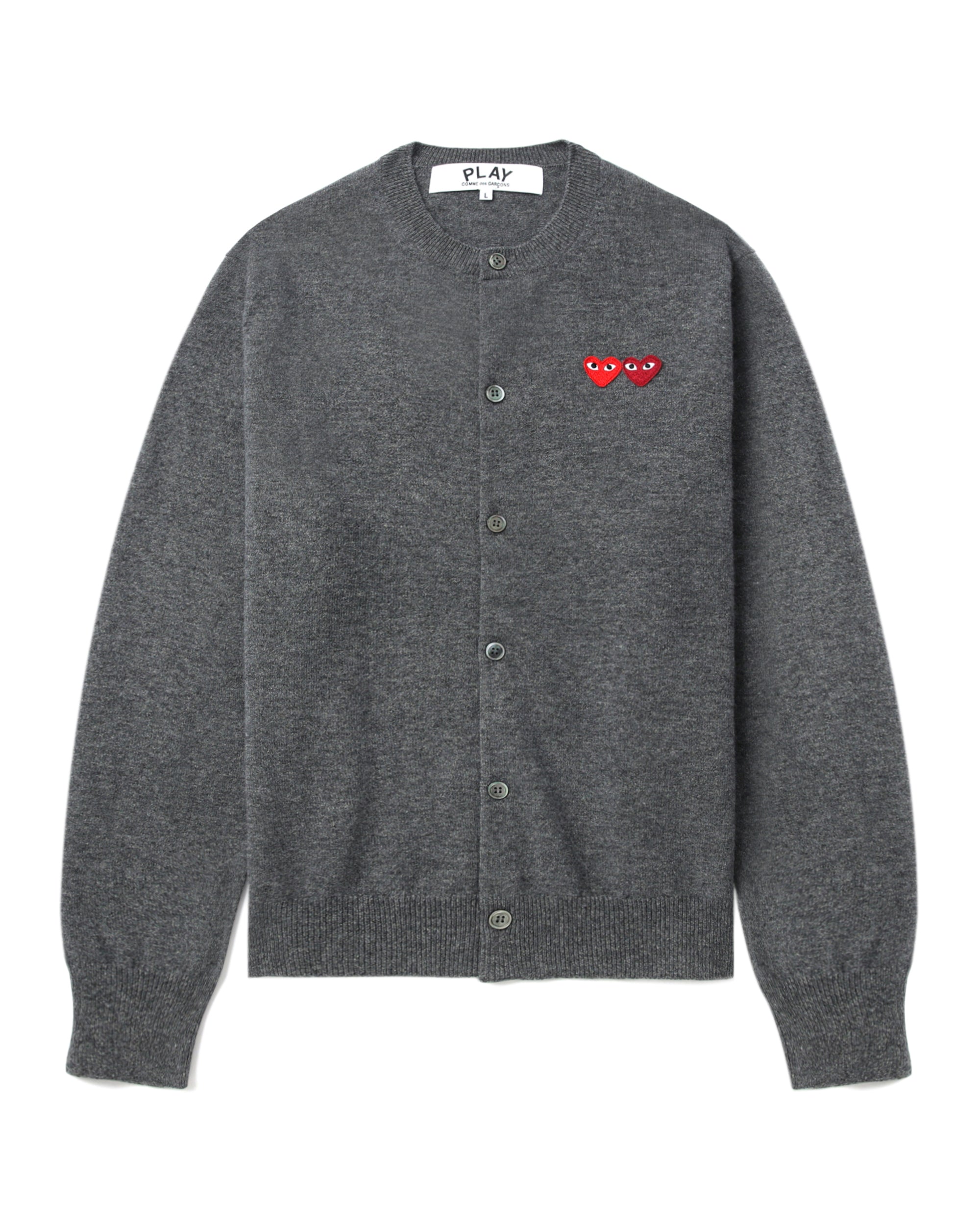 Two heart emblem cardigan