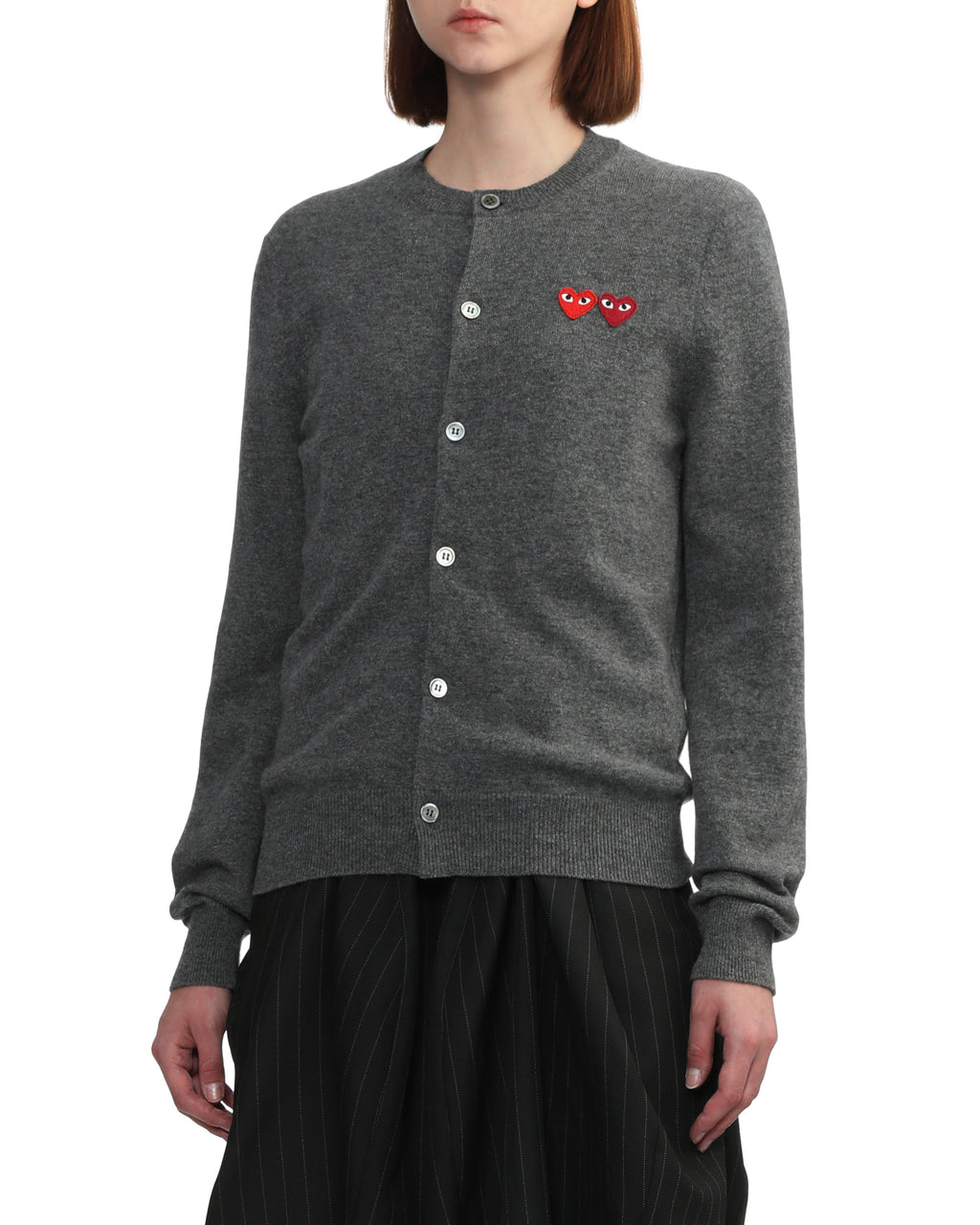 Two heart emblem cardigan