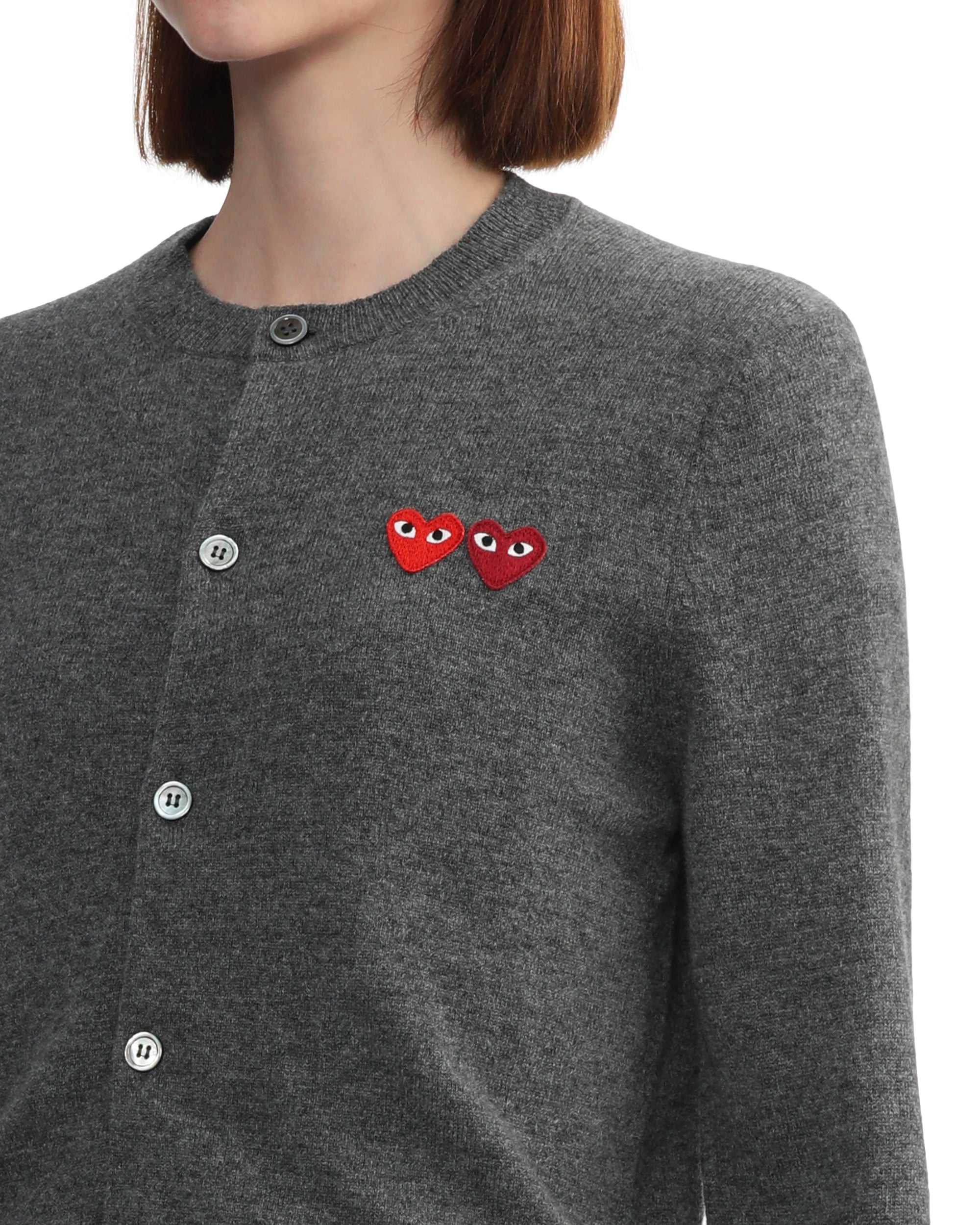 Two heart emblem cardigan