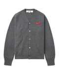Double heart logo cardigan