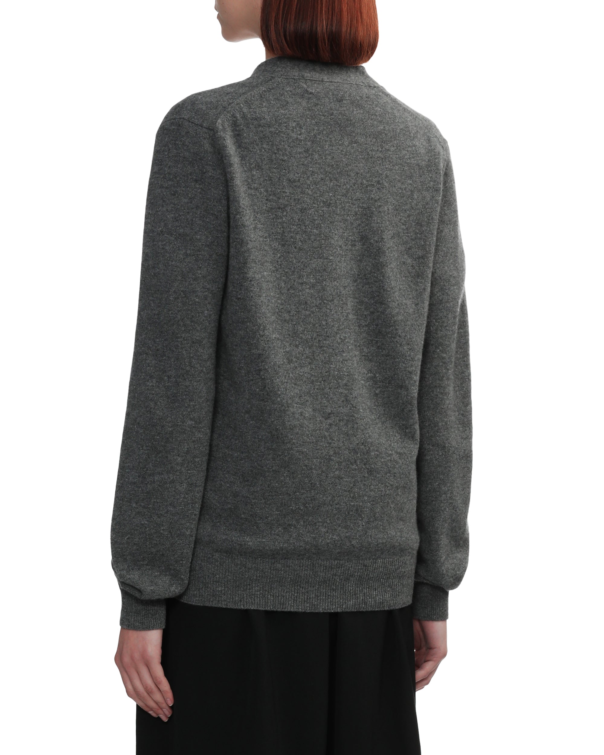 Double heart logo cardigan