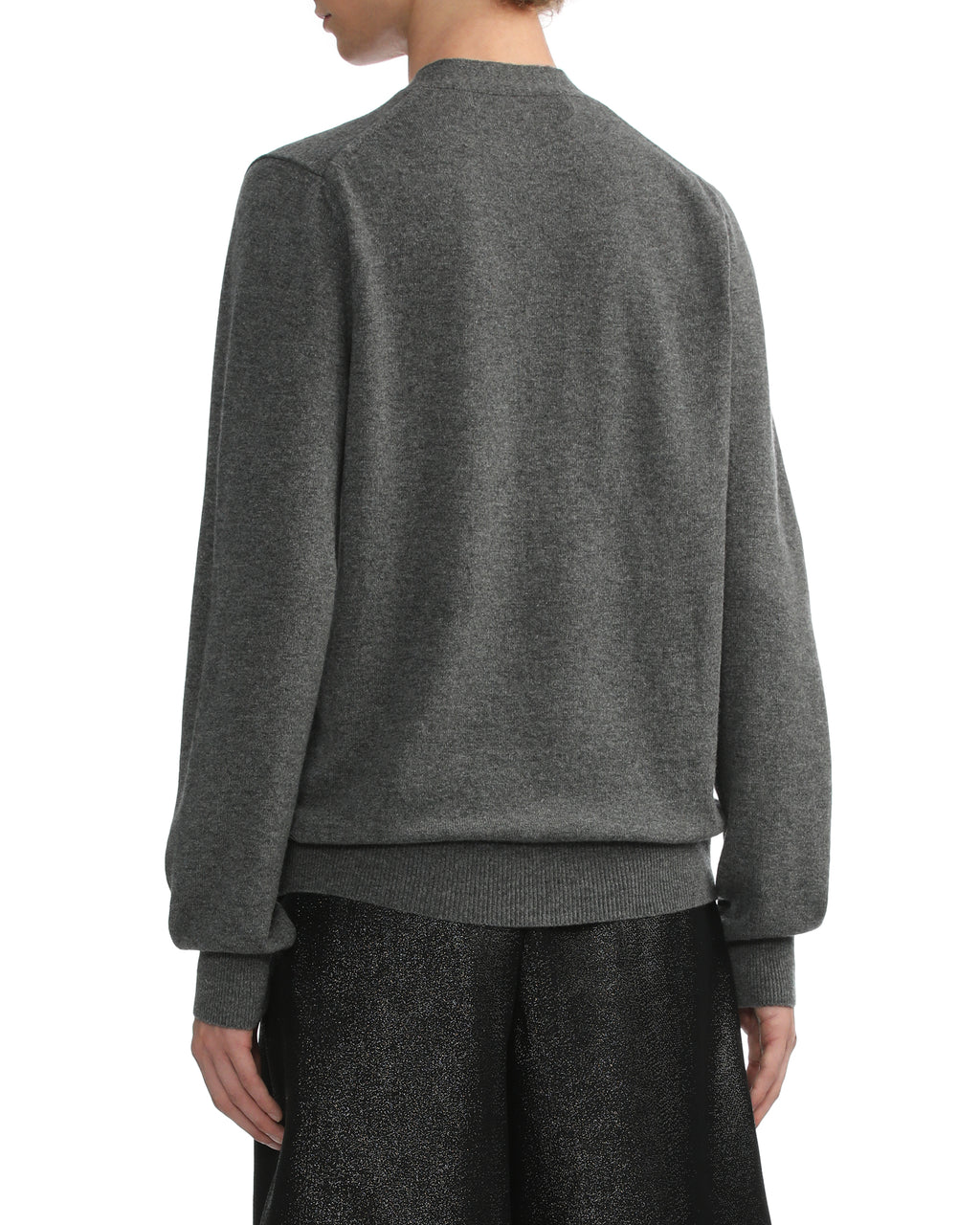 Double heart logo cardigan