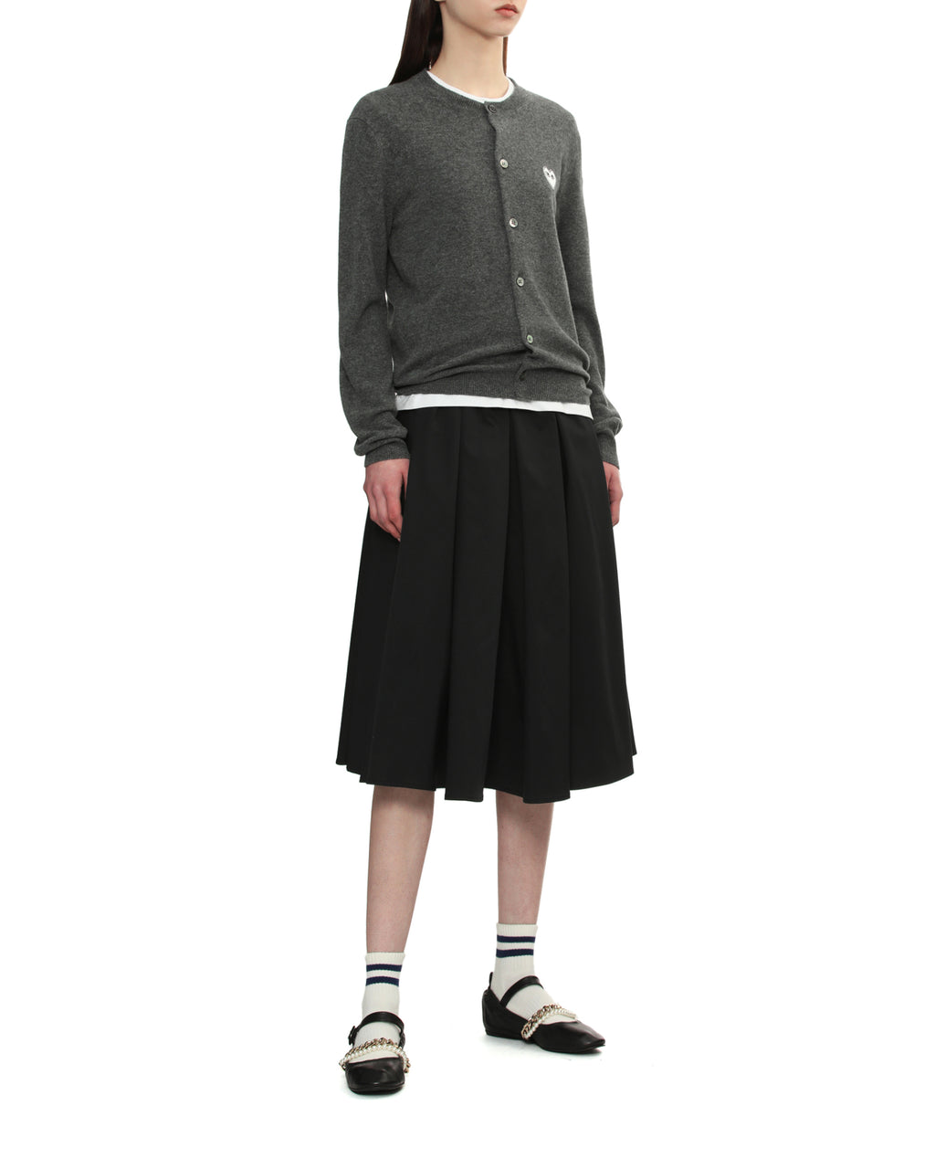 Crew neck cardigan