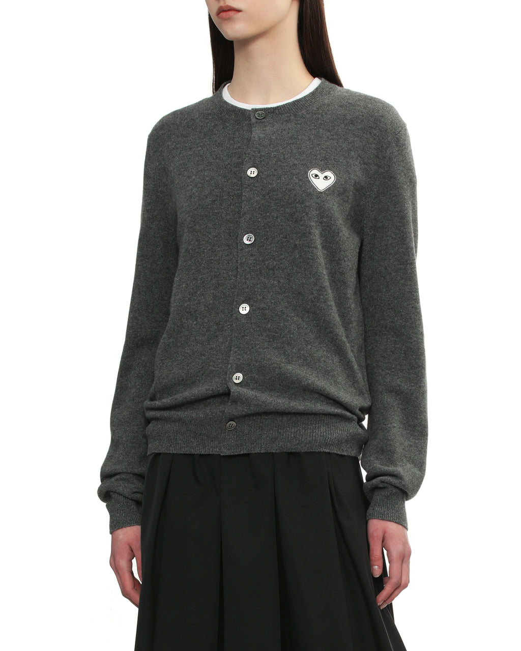 Crew neck cardigan