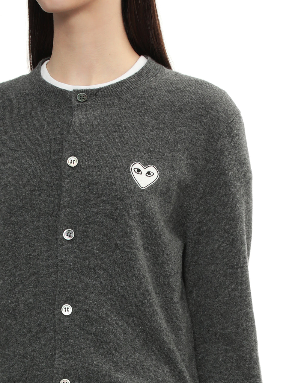 Crew neck cardigan