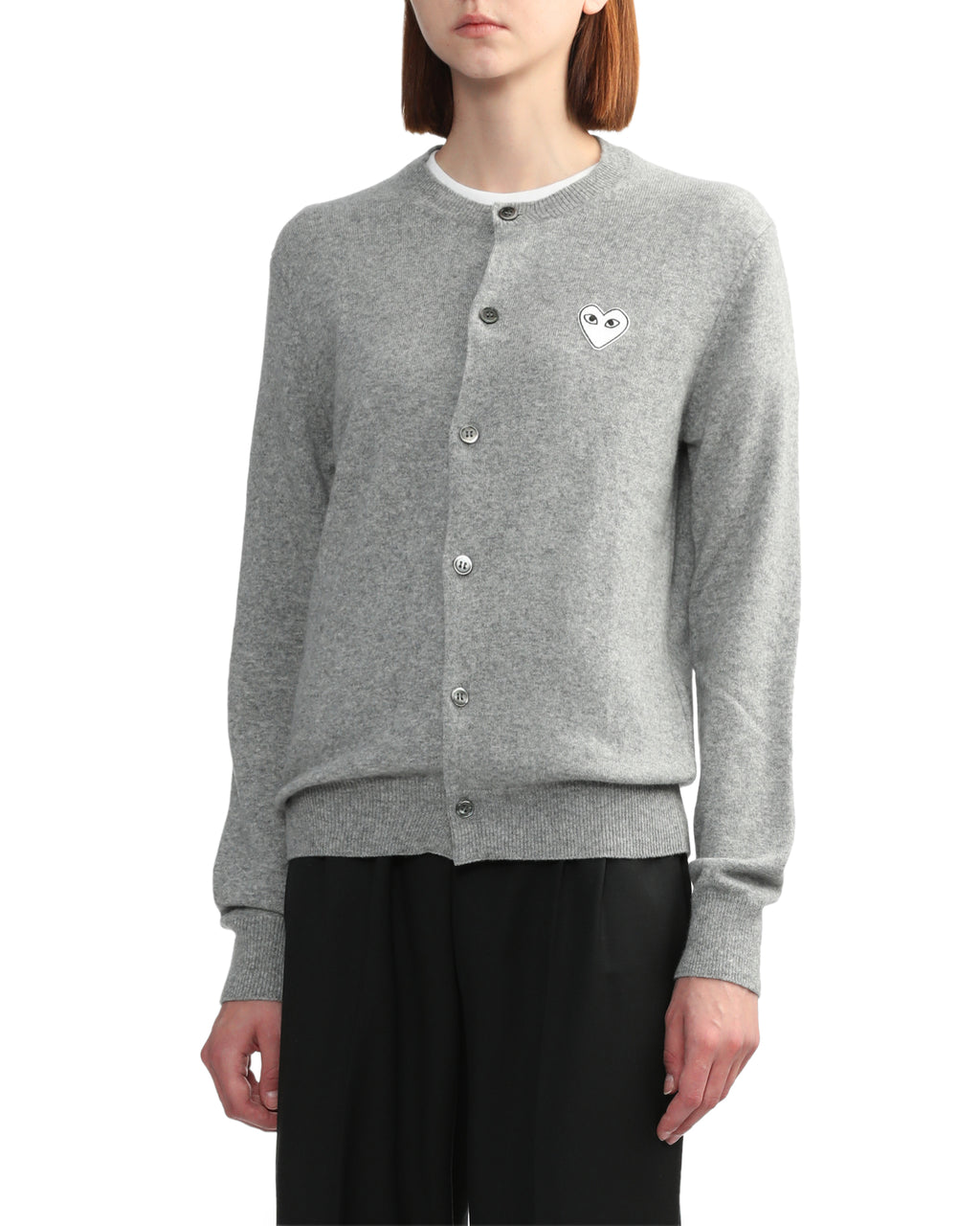 Heart emblem cardigan