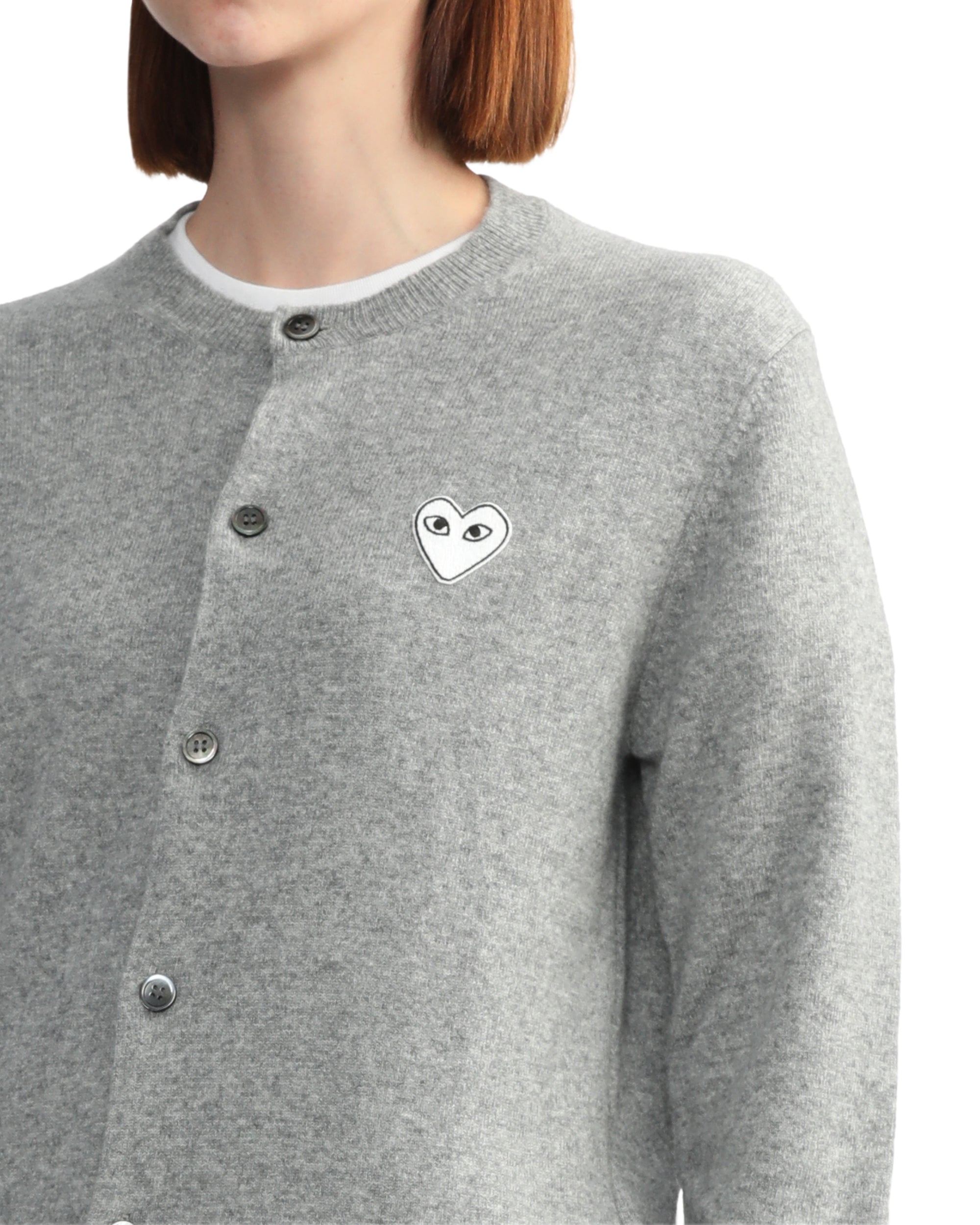 Heart emblem cardigan