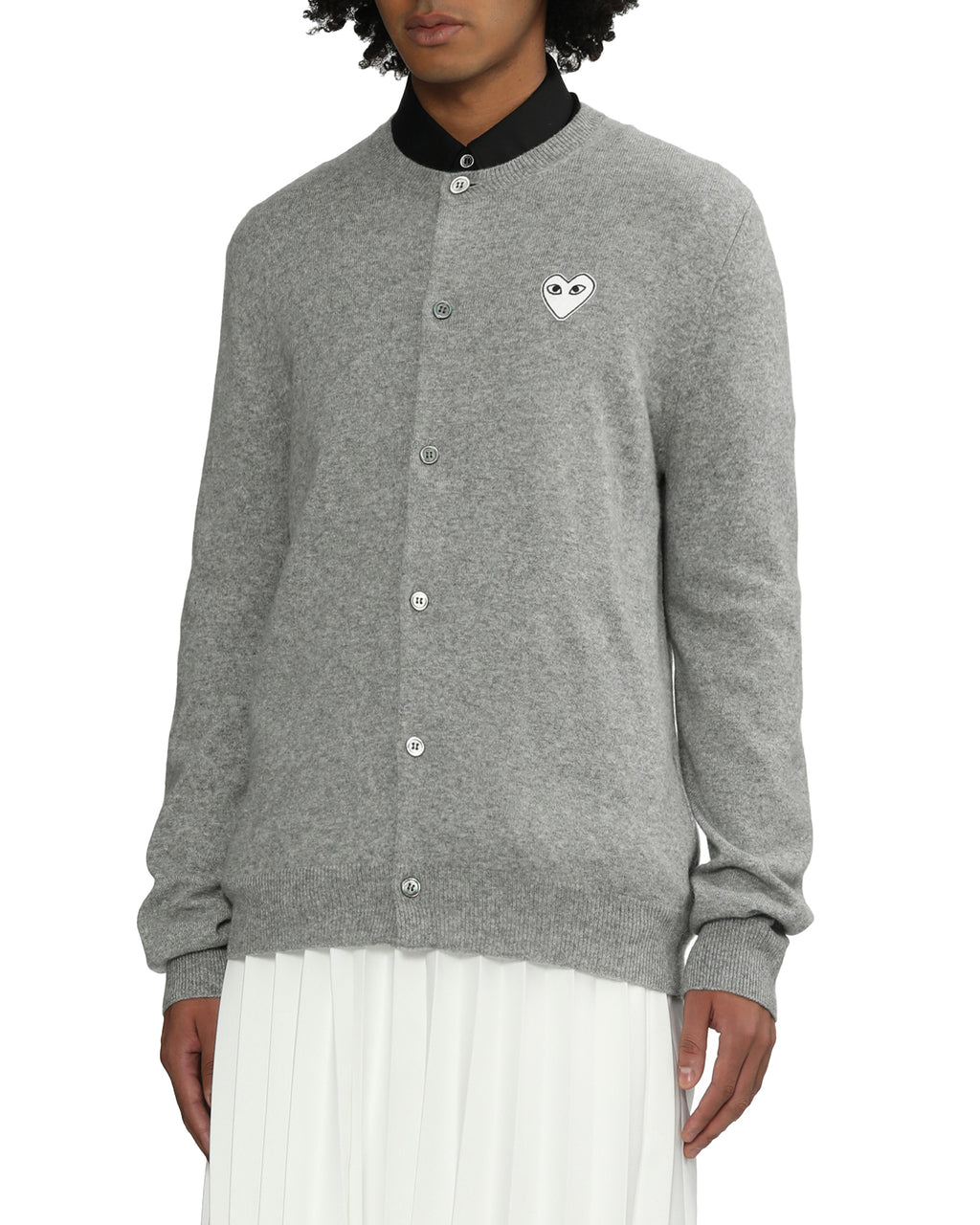 Heart emblem cardigan