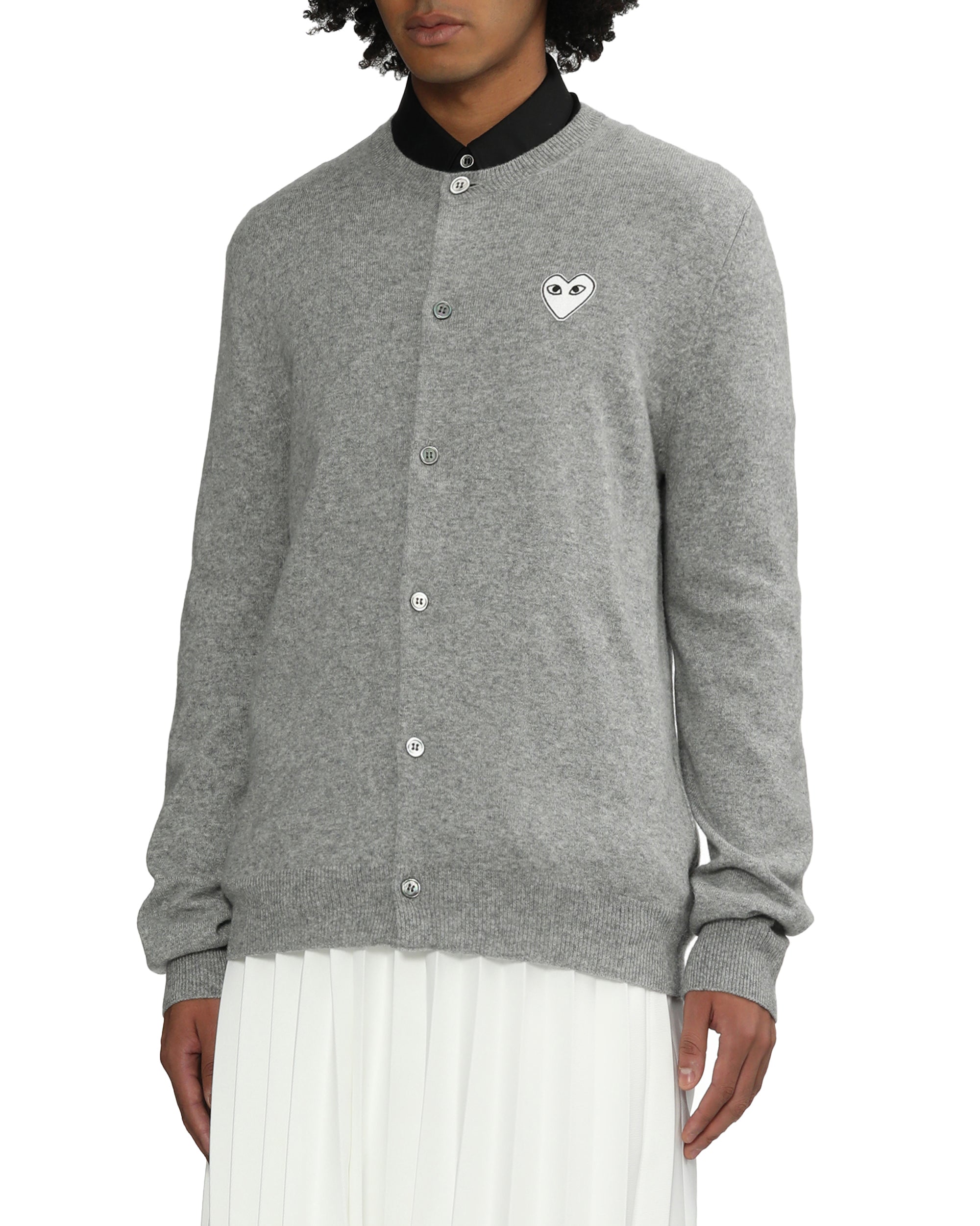 Heart emblem cardigan