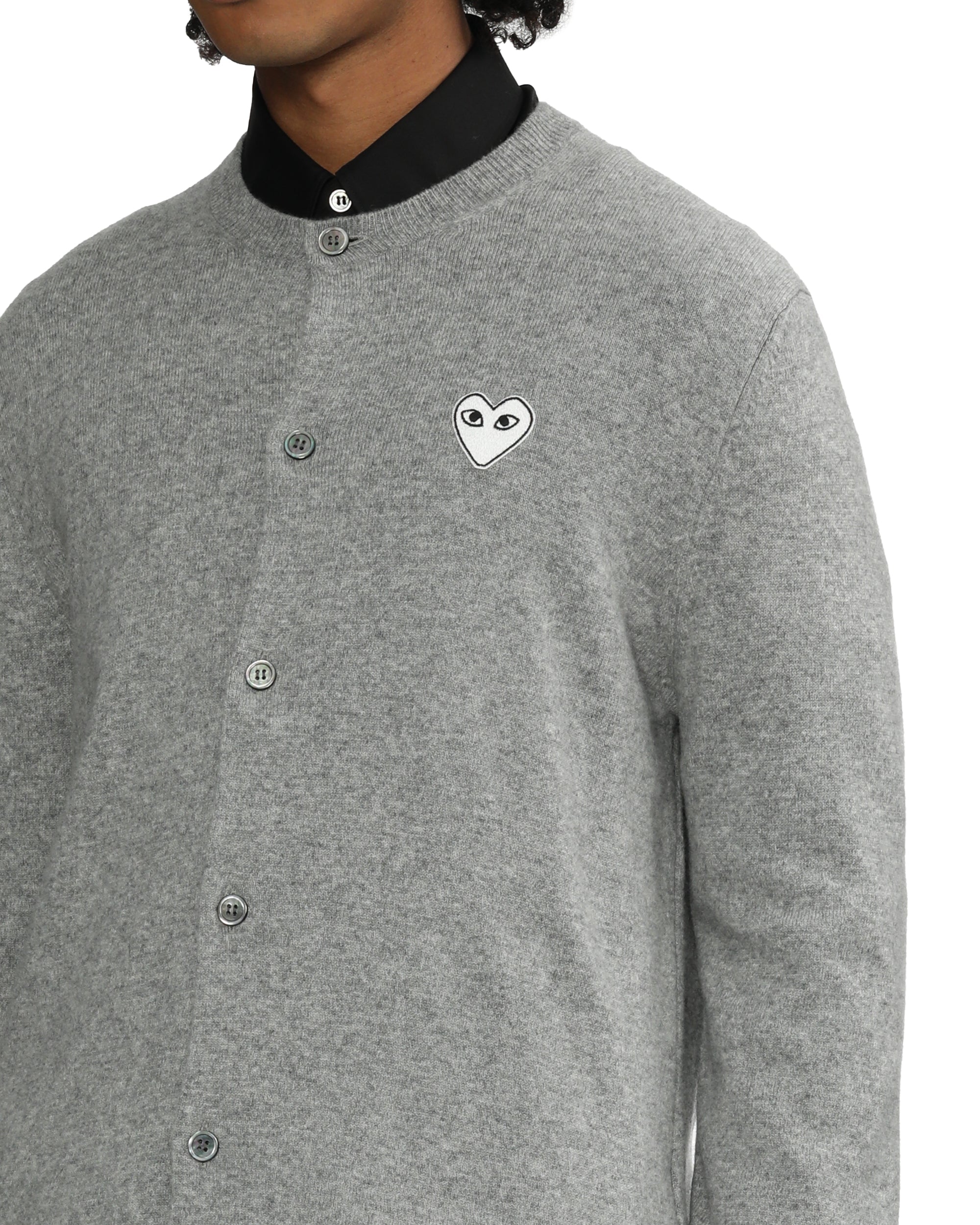 Heart emblem cardigan