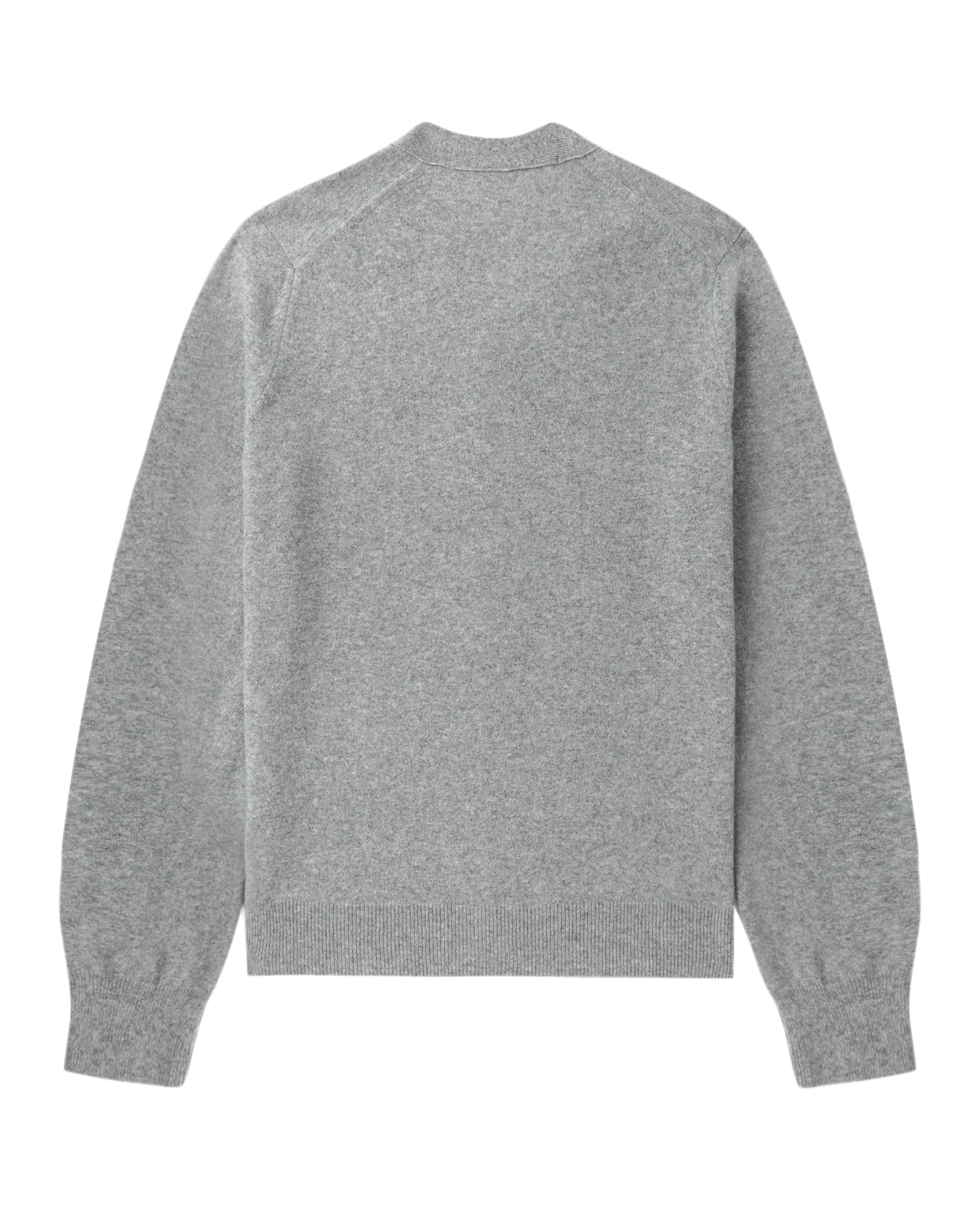 Heart emblem V-neck cardigan