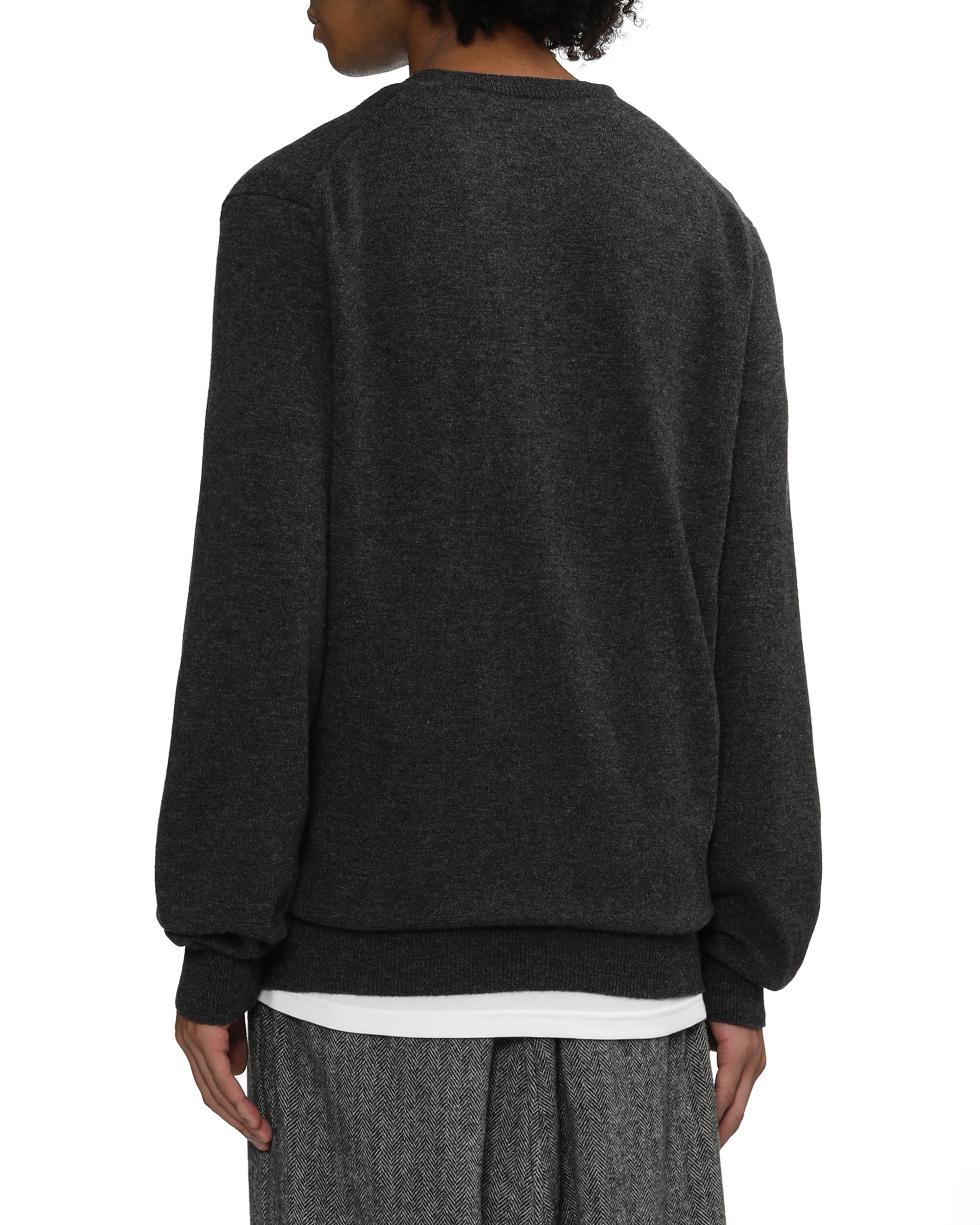 Merged heart emblem cardigan