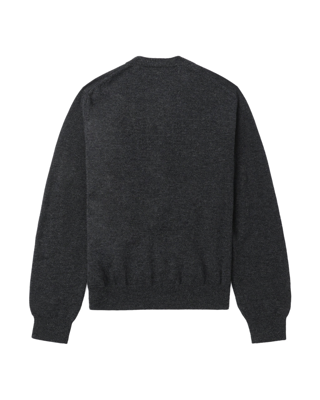Merged heart emblem V-neck cardigan