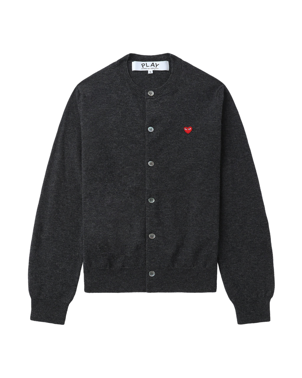 Mini heart emblem cardigan