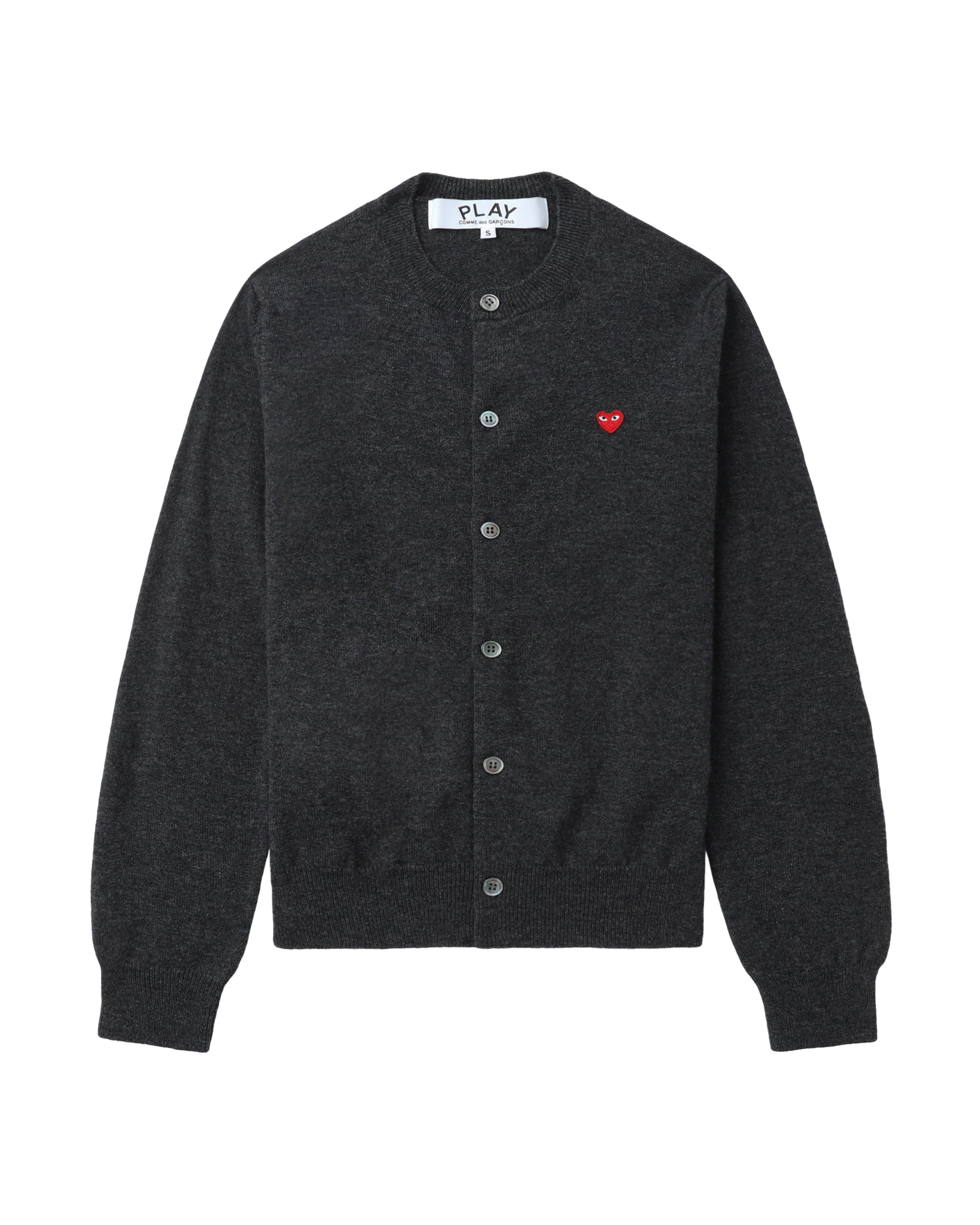 Mini heart emblem cardigan