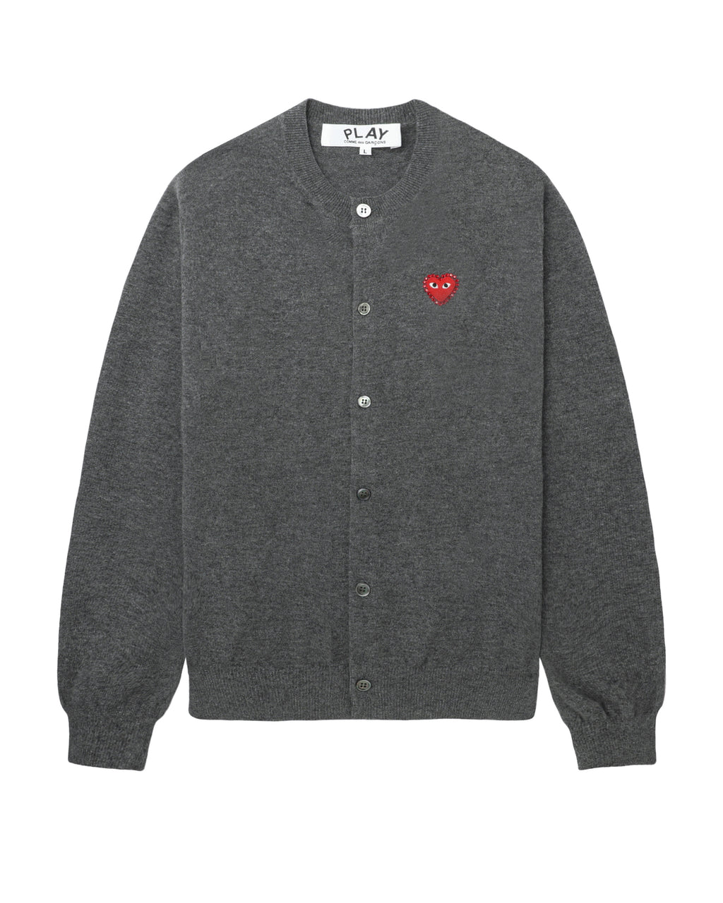 Rhinestone logo cardigan