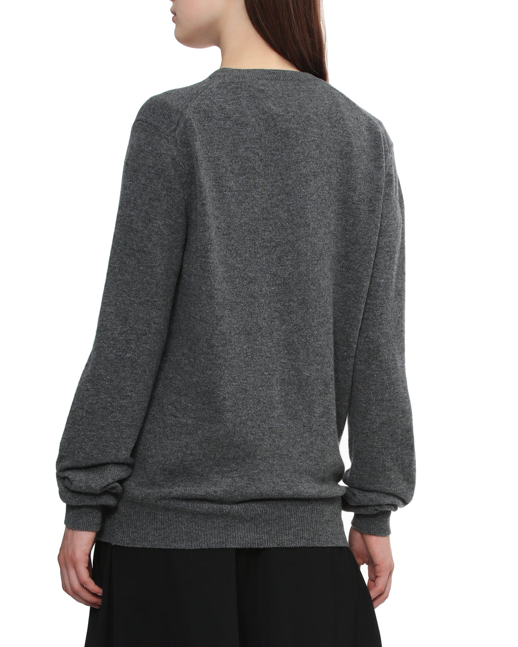Rhinestone logo cardigan