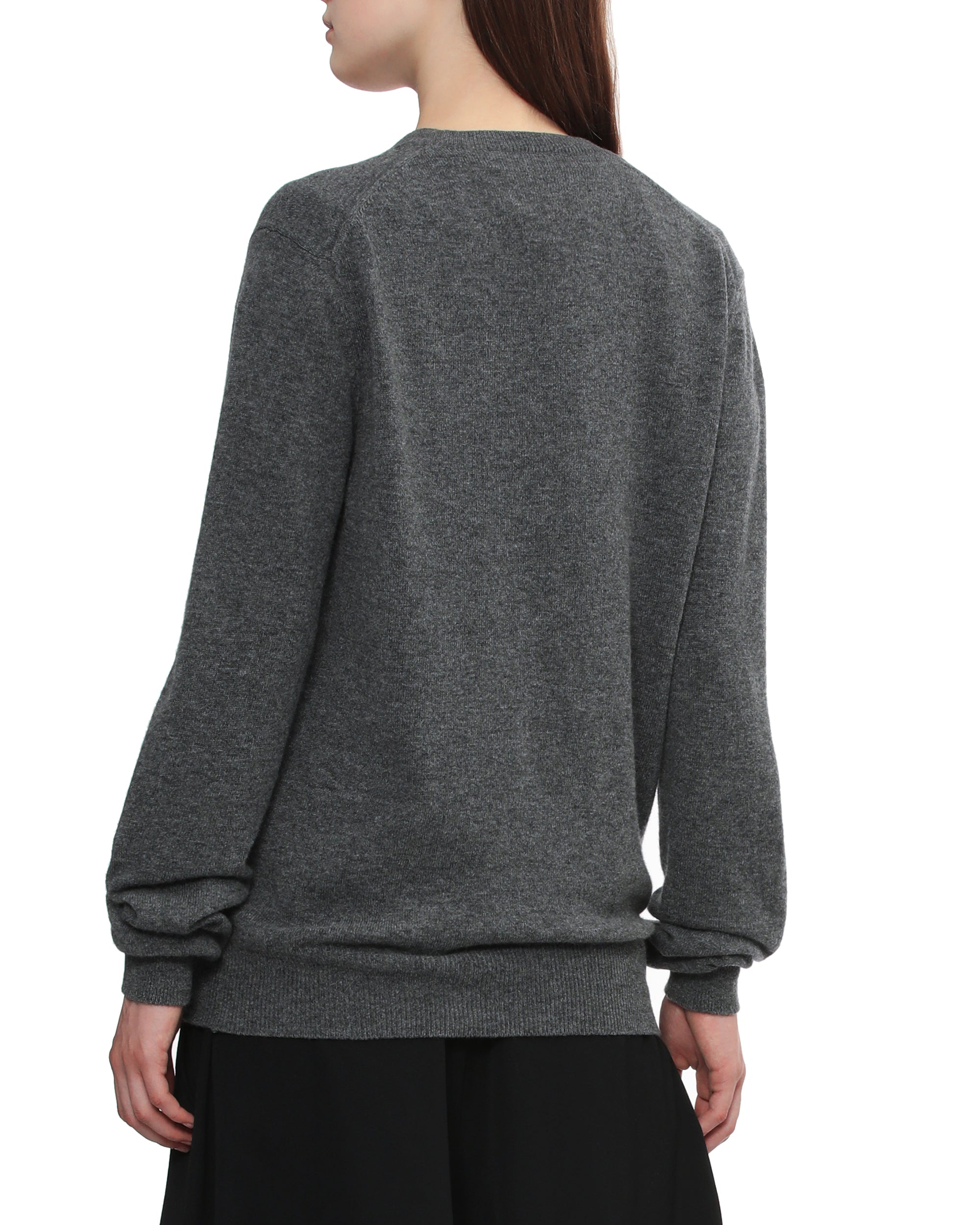 Rhinestone logo cardigan