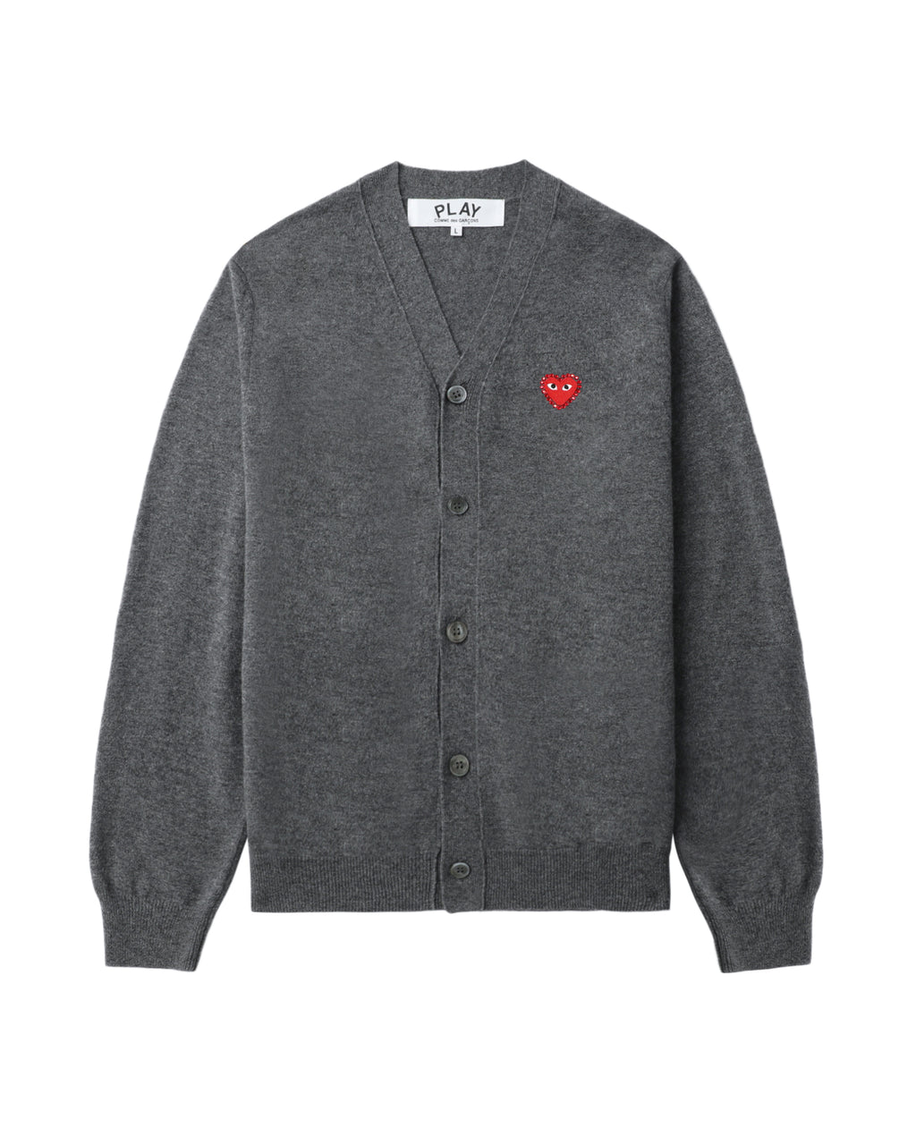 Rhinestone logo cardigan