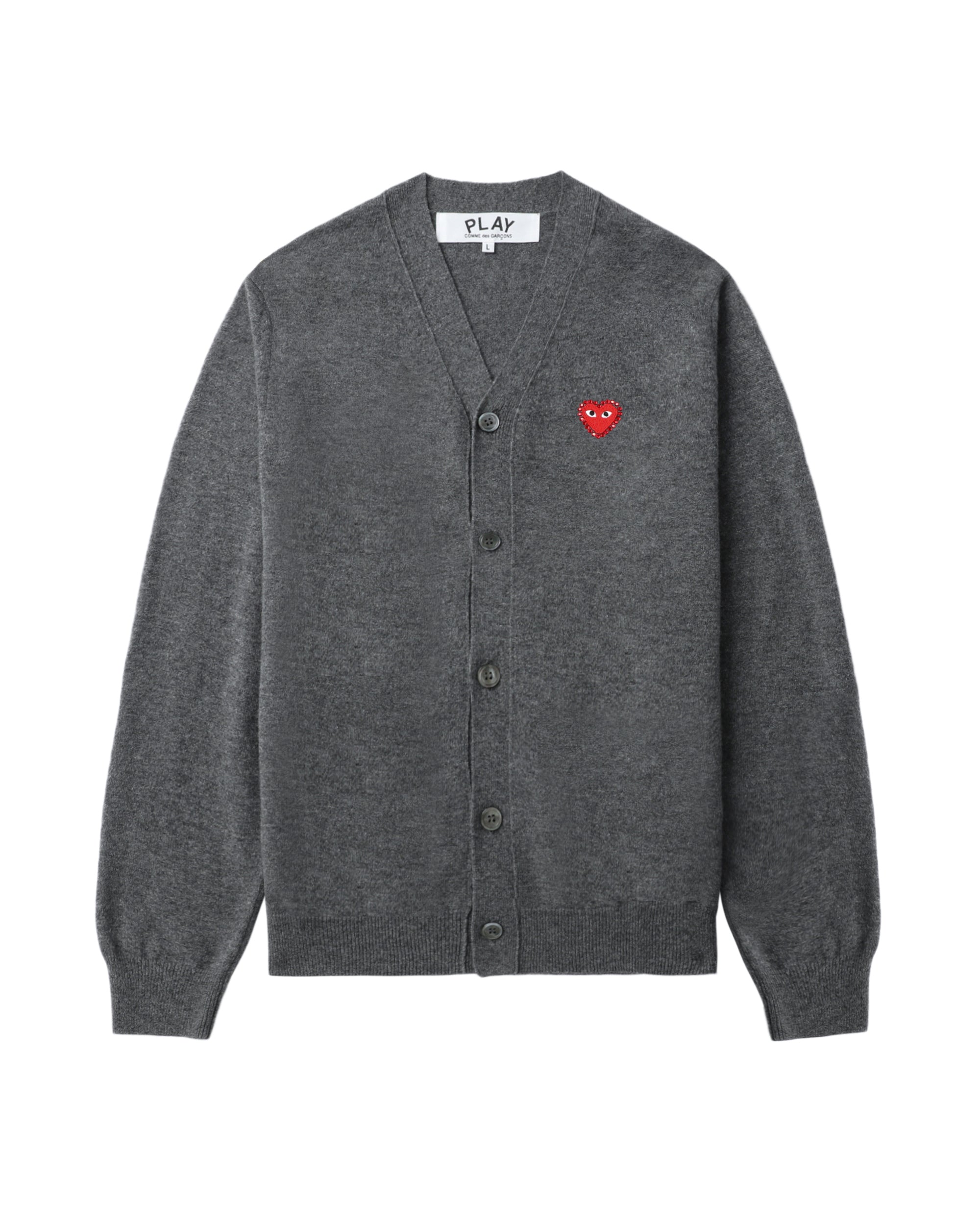 Rhinestone logo cardigan