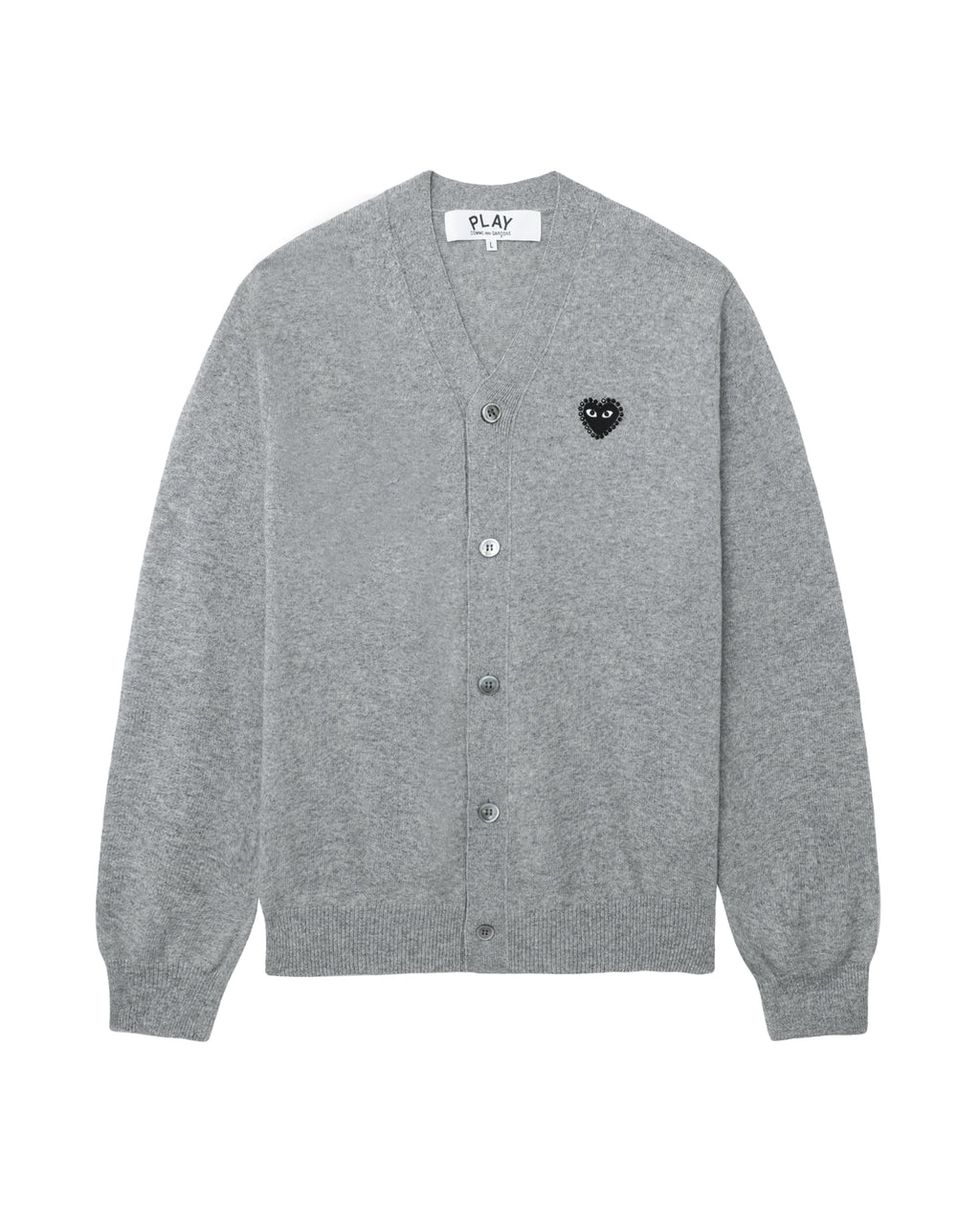 Rhinestone logo cardigan