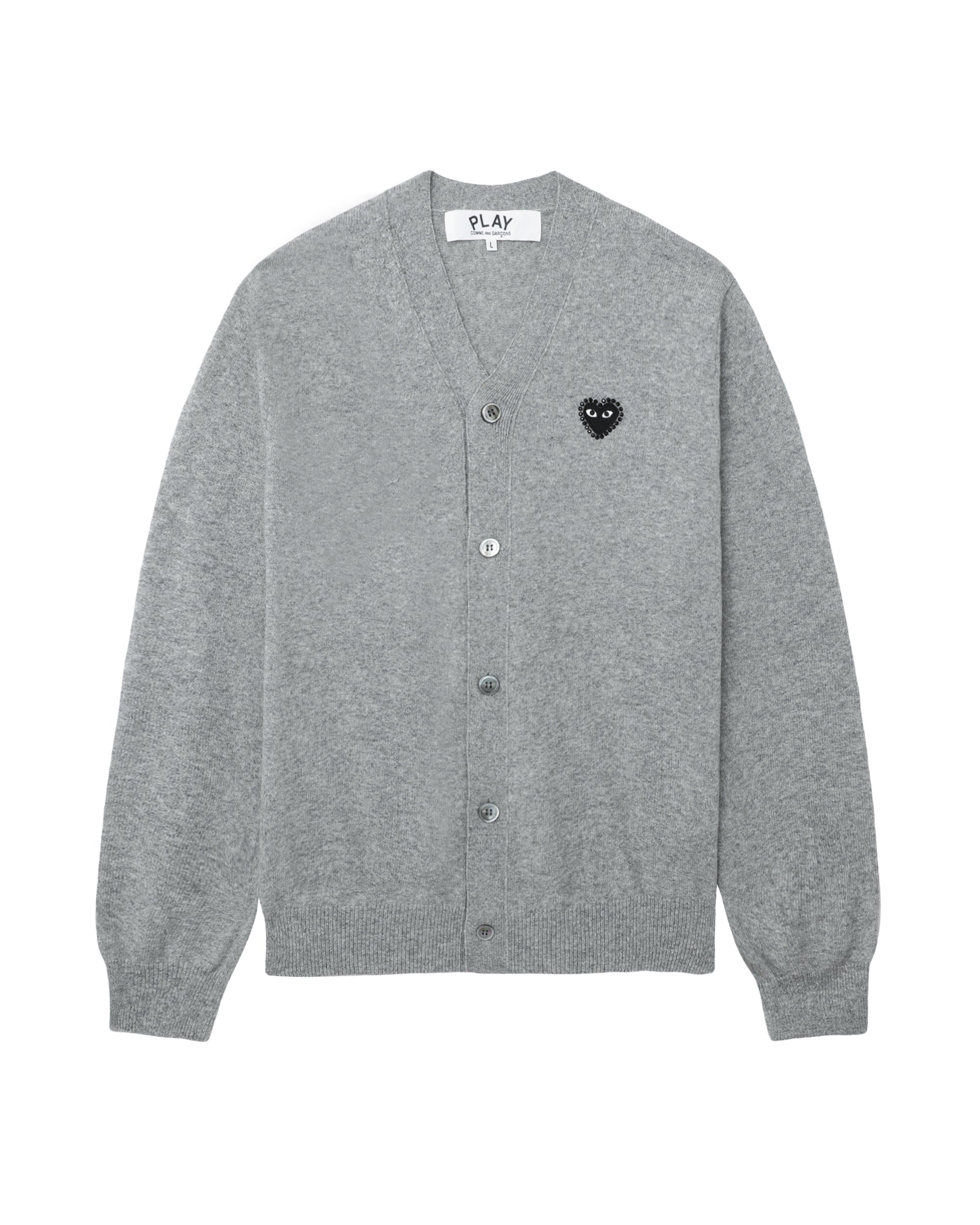 Rhinestone logo cardigan