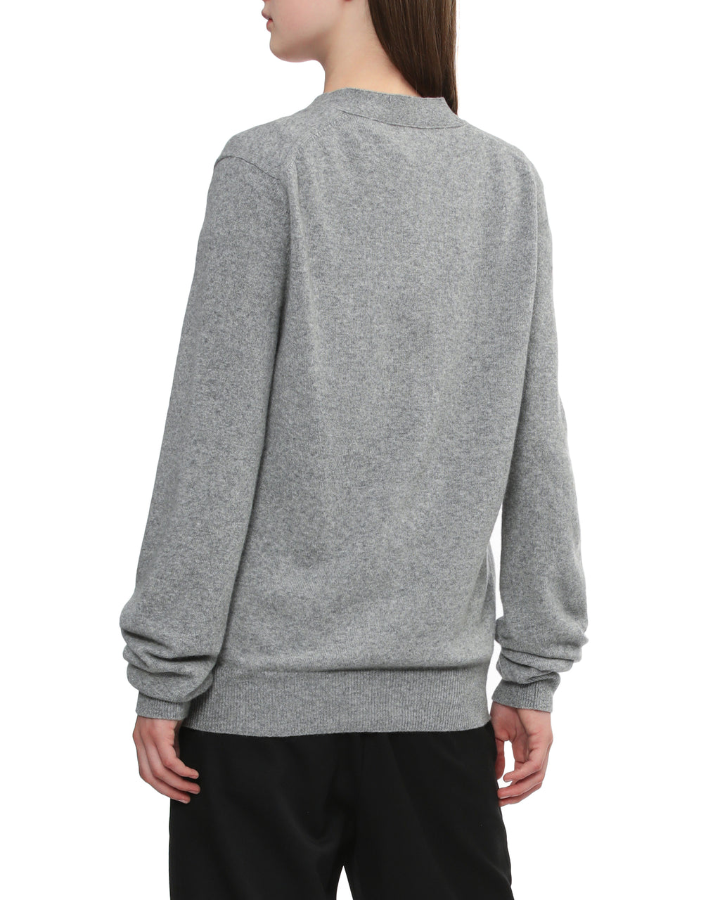 Rhinestone logo cardigan