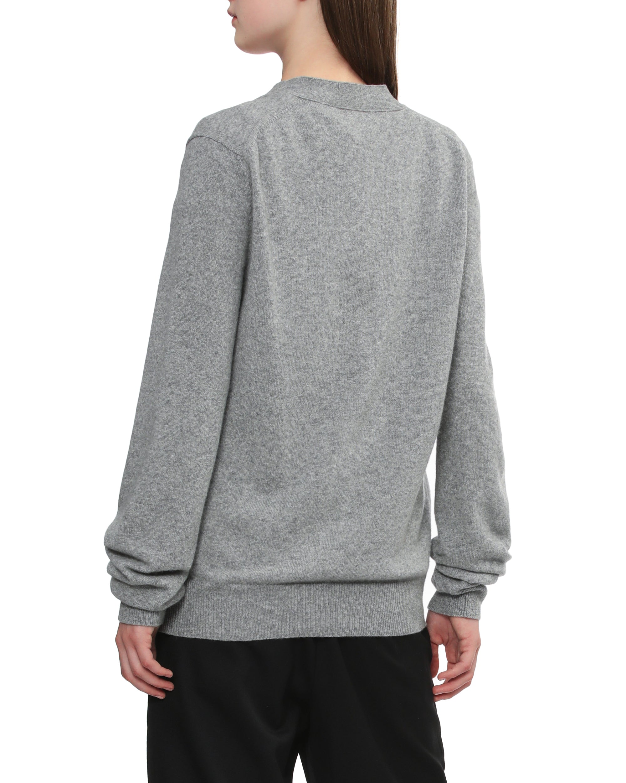 Rhinestone logo cardigan