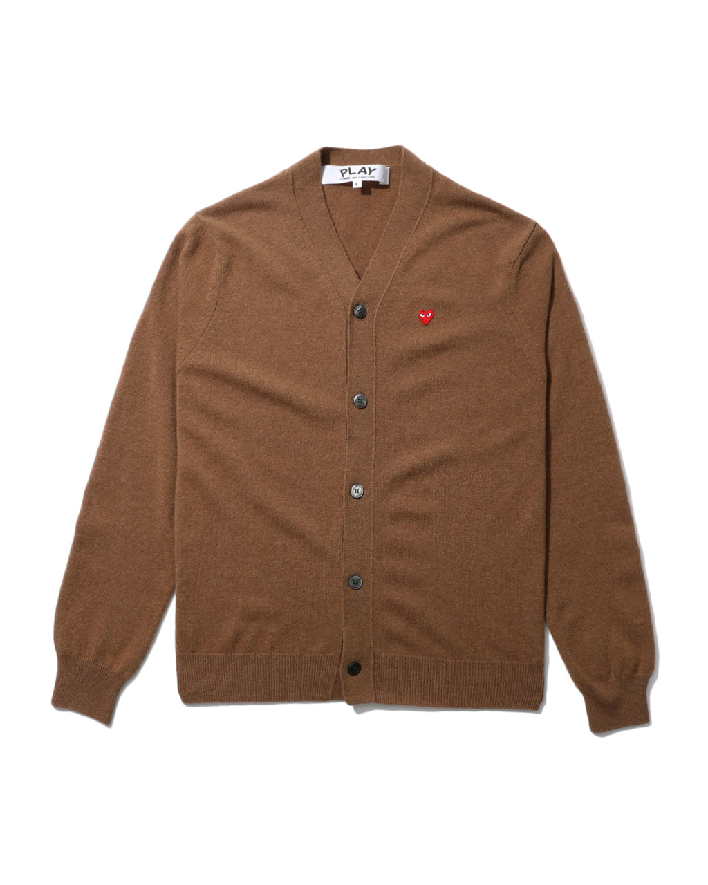 Heart patch cardigan.