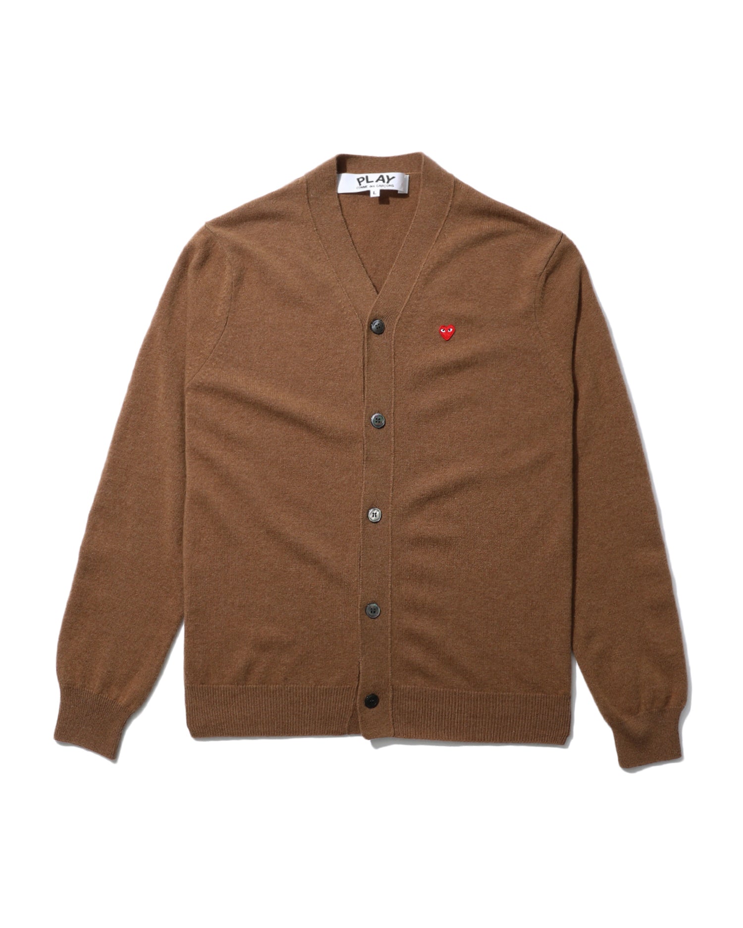 Heart patch cardigan.