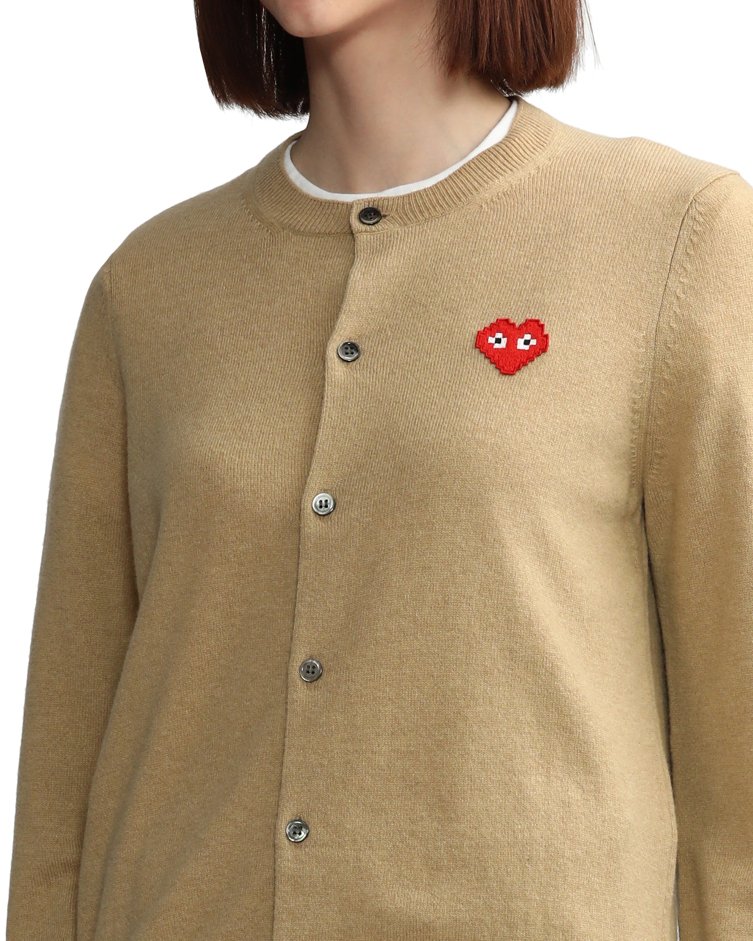X INVADER logo cardigan