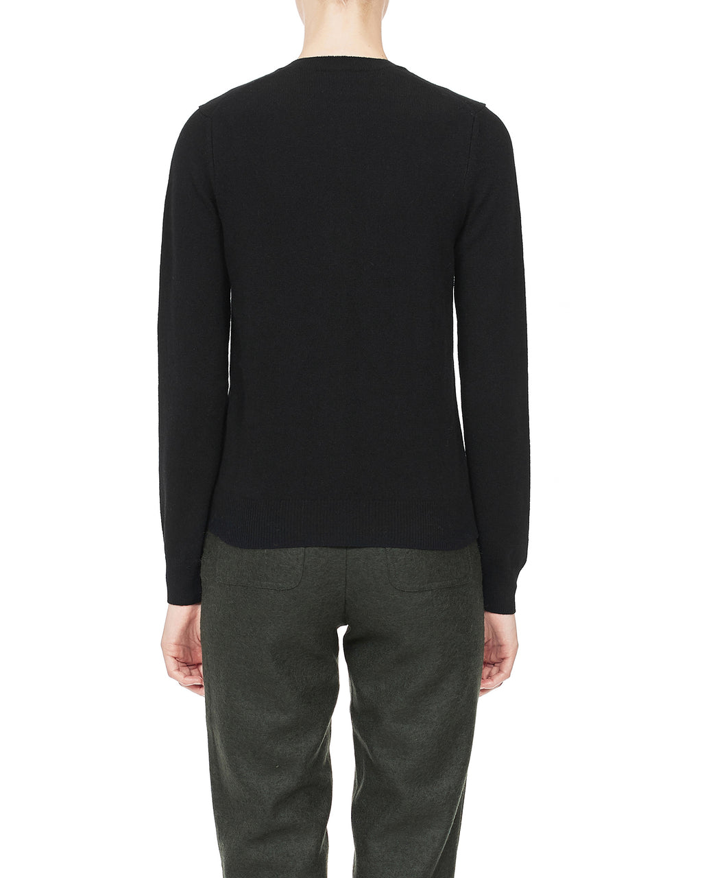 Heart logo wool cardigan