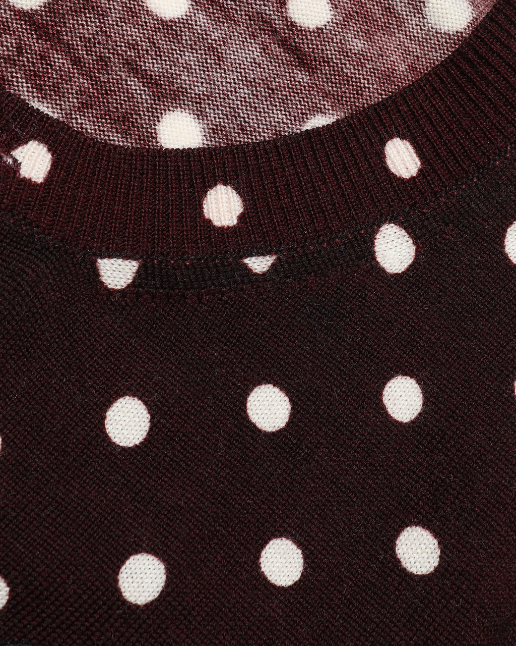 Heart logo polka dot cardigan