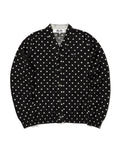 Heart logo polka dot cardigan