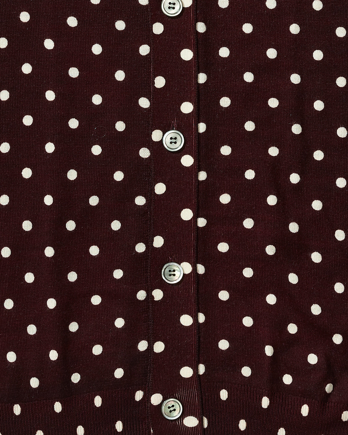 Heart logo polka dot cardigan