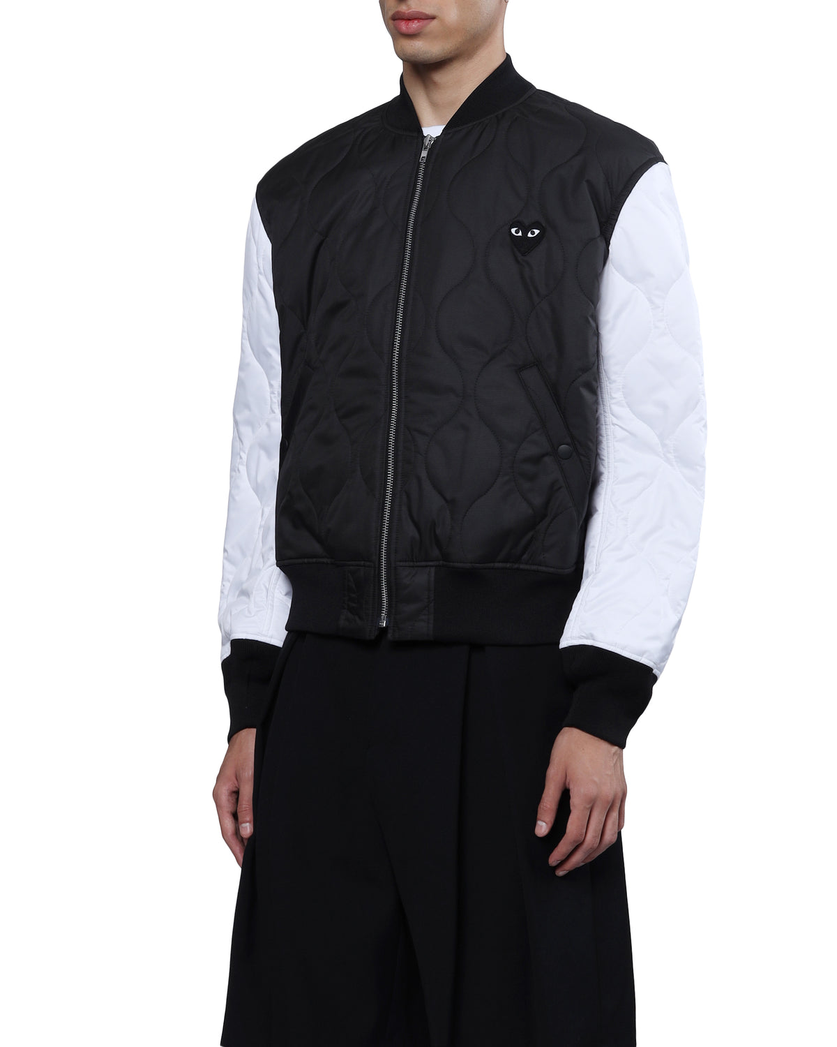 Quilted panel jacket