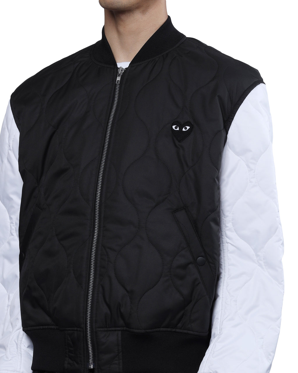 Quilted panel jacket