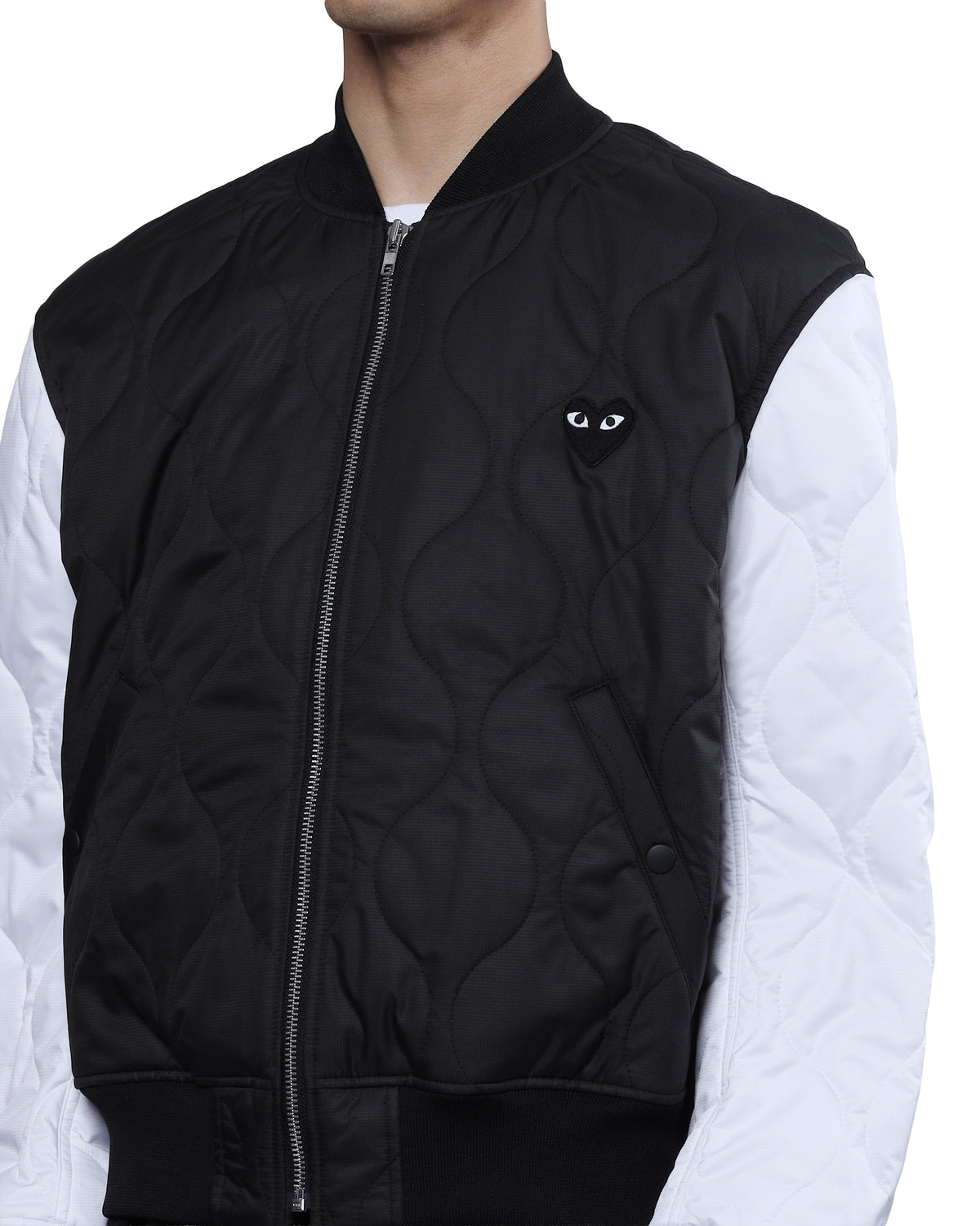 Quilted panel jacket