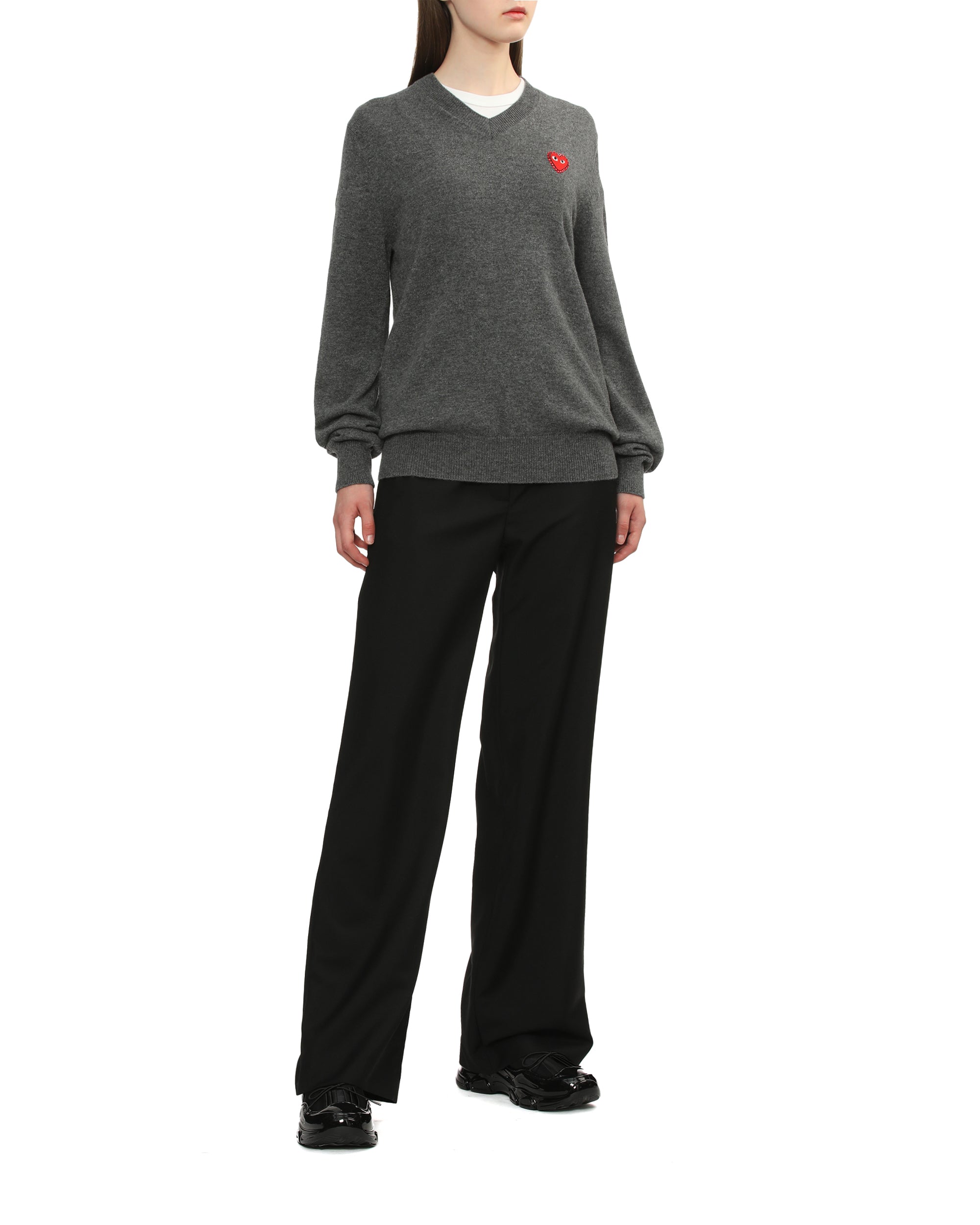 Rhinestone logo sweater