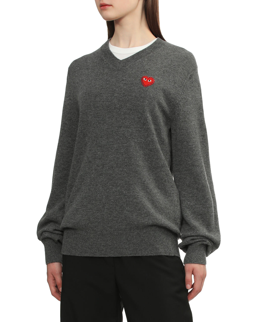 Rhinestone logo sweater
