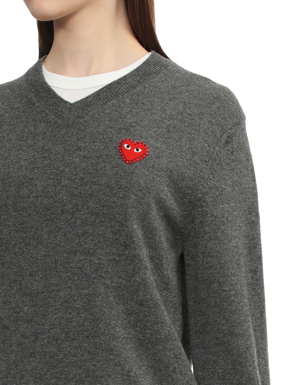 Rhinestone logo sweater