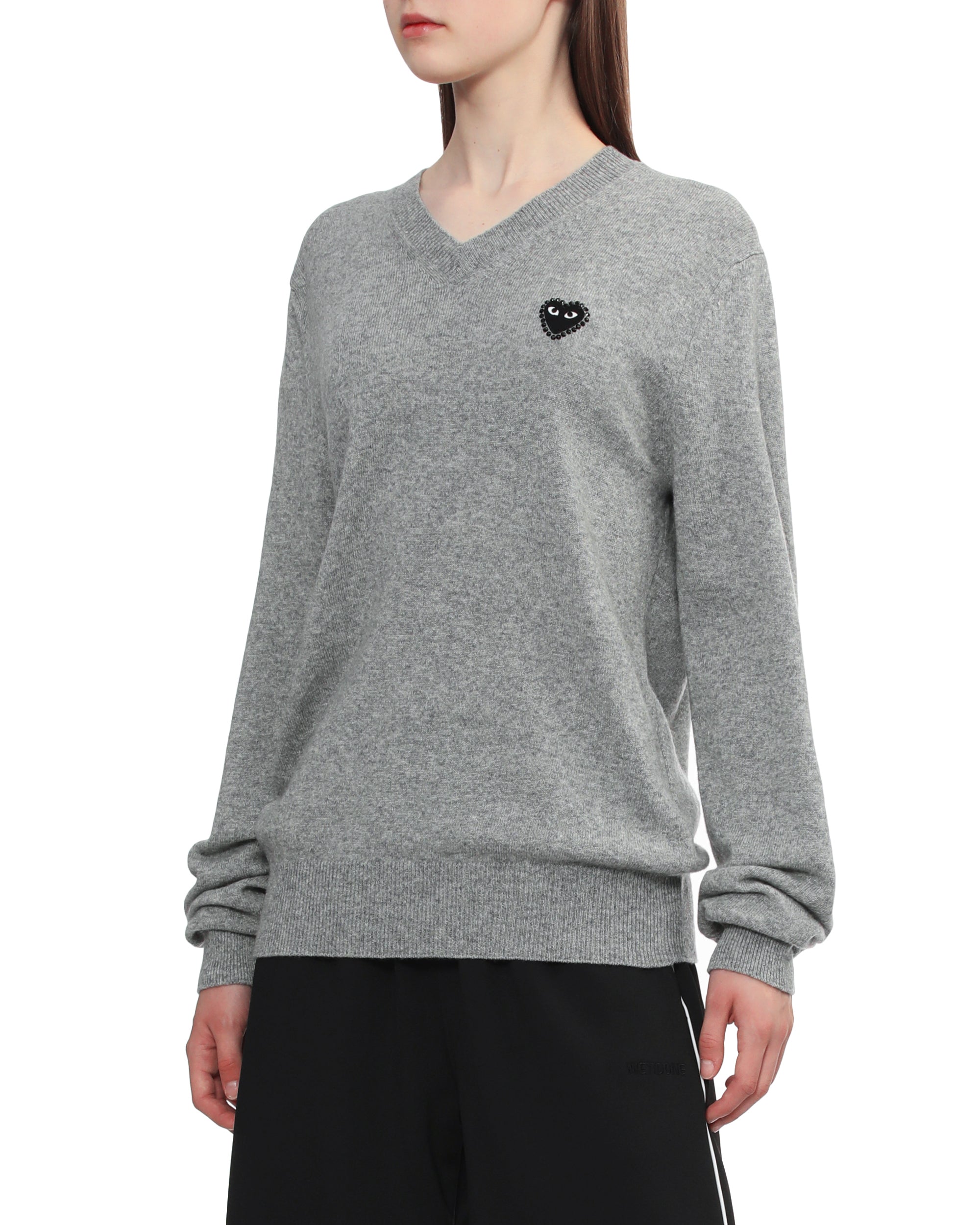 Rhinestone logo sweater
