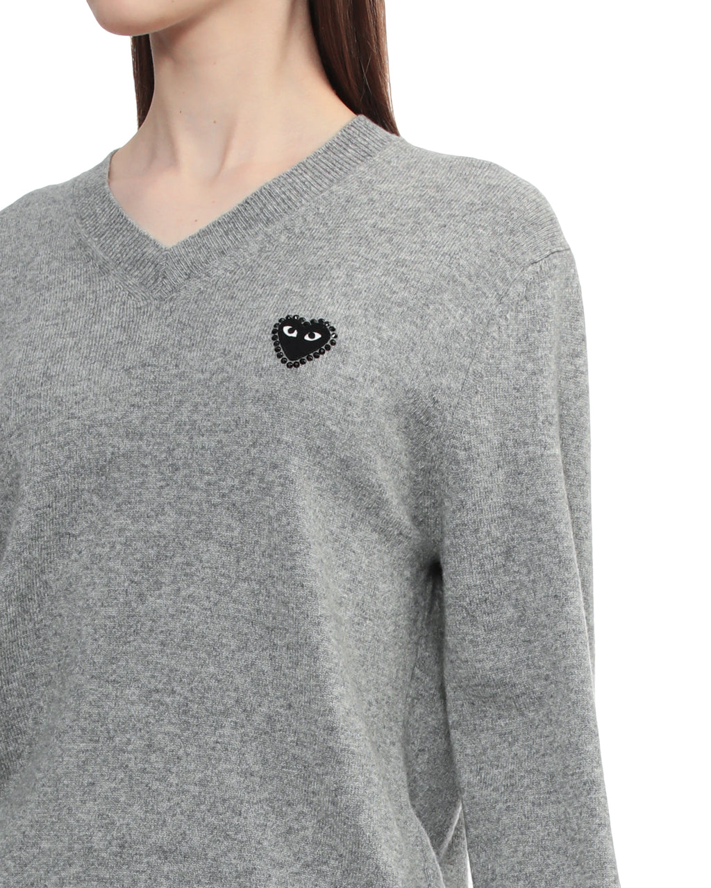 Rhinestone logo sweater