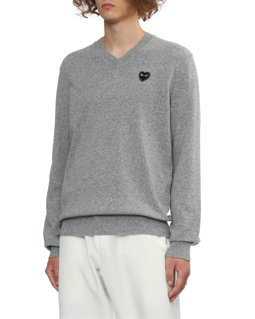 Rhinestone logo sweater