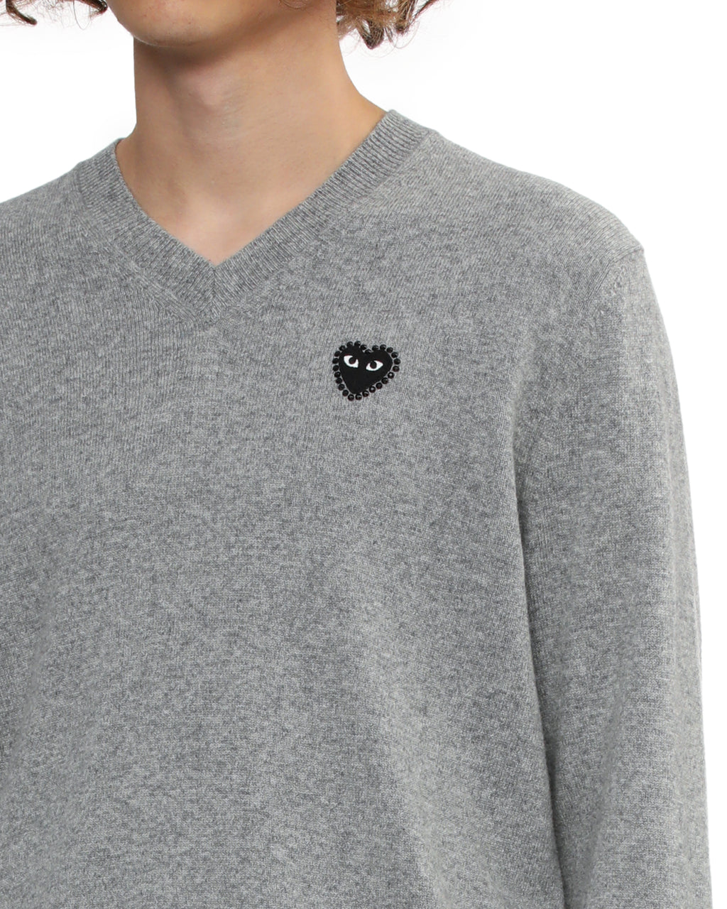 Rhinestone logo sweater