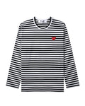 Heart logo striped tee