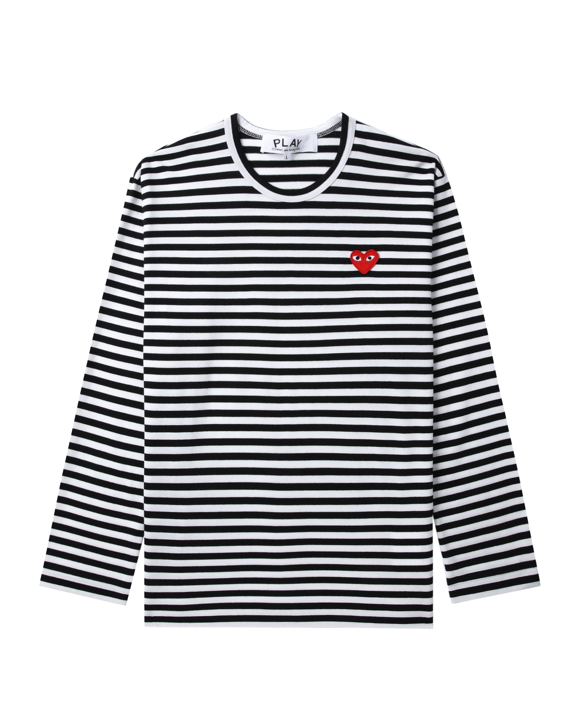 Heart logo striped tee