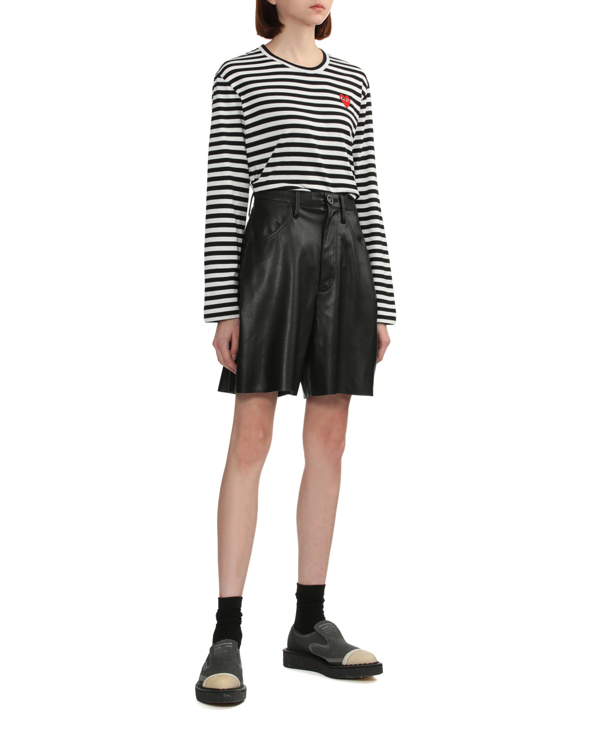 Heart logo striped tee