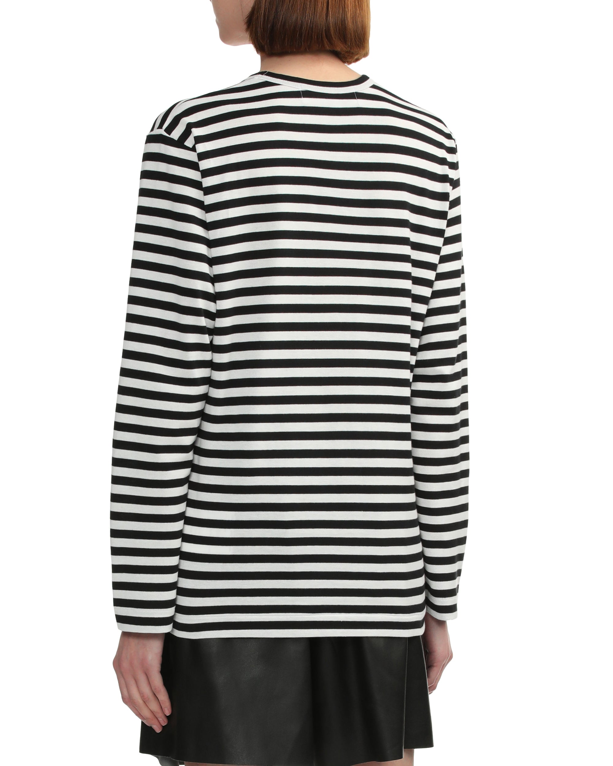 Heart logo striped tee